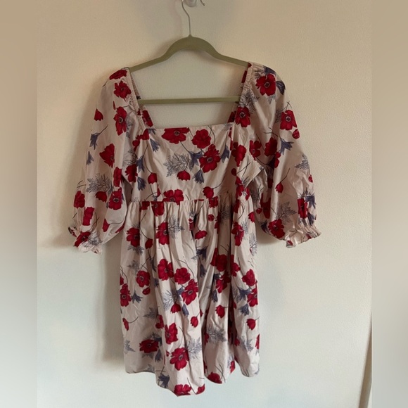 Tuckernuck Hyacinth House Pink Floral Square Neck Veronica Dress, size medium - Picture 2 of 5